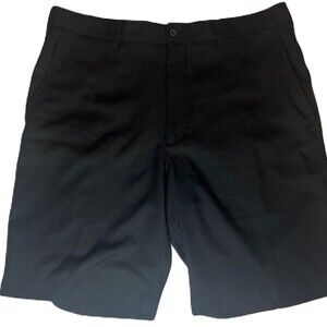 PGA Tour Men's Shorts Size 34 Flat Front Black Golf Shorts